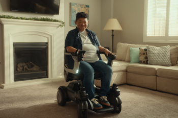 the strutt ev1 in a livingroom